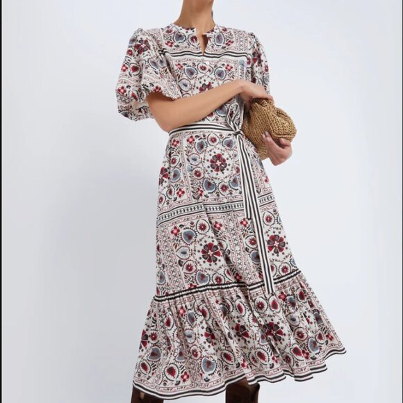 Tuckernuck Patchwork Floral Lewis Dress M - Picture 1 of 3